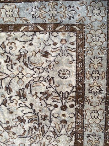 Vintage Rug, Vintage Turkish Rug, Living Room Rug, Oushak Rug,Handmade Rug, Hand Knotted Rug, Farmhouse Muted Rug, Wool Rugs