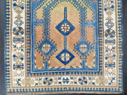 Vintage Oushak Rug 6.4 x 3.5 Vintage Rug Wool Antique Rug Hand Made Rugs Vintage Turkish Rug OUSHAK RUG TURKISH Oushak Rug