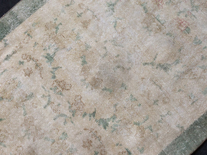 OUSHAK RUG TURKISH Oushak Rug Vintage Oushak Runner Rug Vintage Runner Rug Muted Wool Oushak Rug Hand Made Rugs