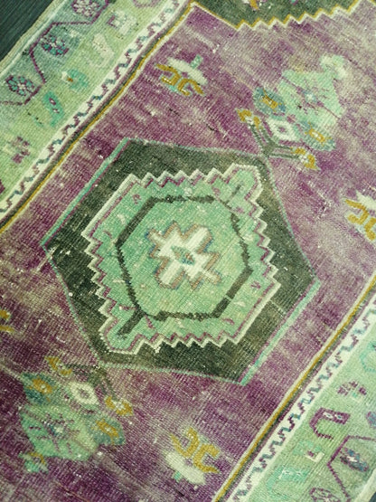 3.9 x 2.5 Rug, Hand Made Rug, Oushak Rug, Rustic Rug, Bohemian Rug, Rug Runner, Turkish Rug, Farmhouse Rug, Vintage Rug, Wool rug