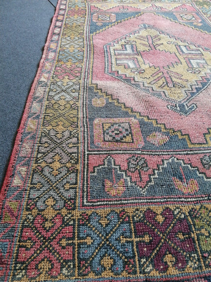 Turkish Rug, Oushak Rug, Oushak Rugs, Wool Oushak Rug, Oushak Runner Rugs, Runner Rug, Vintage Rug, Hand Made Rug