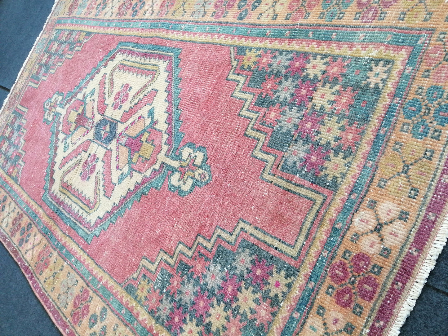 6.2 x 3.5 Rugs, Hand Made Rug, Oushak Rug, Rustic Rug, Boho Rug, Oriental Rug Runner, Turkish Rug, Farmhouse Rug, Vintage Rug, Wool rug