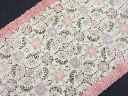 Turkish Rug, Oushak Rug, Wool Oushak Rug, Oushak Runner Rugs, Farmhouse Rug, Vintage Rug, Minimalist Rug, Hand Made Rug