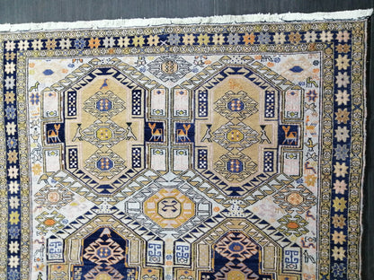 Soumak Rug 5.9 x 4.4 Silk Rug Vintage Rug Oriental Flatwoven Rug  Turkish  Rug, Bohemian Rug Oushak Rug