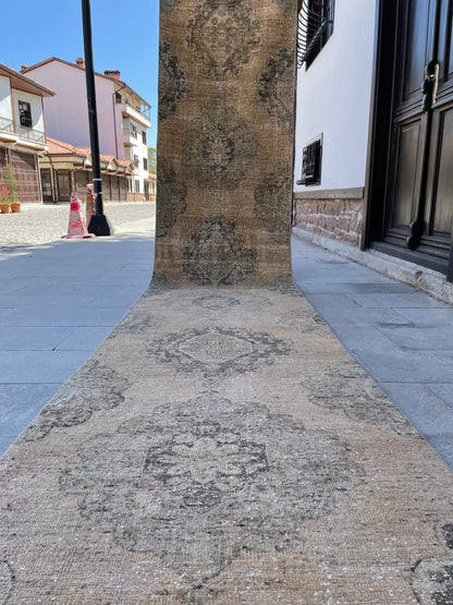 Extra Long Turkish Runner Very Long Oushak Runner Rug 2.8 x 17.8 Vintage Stair Runner Rug XL Oriental Runner Rug Staircase Runner rug