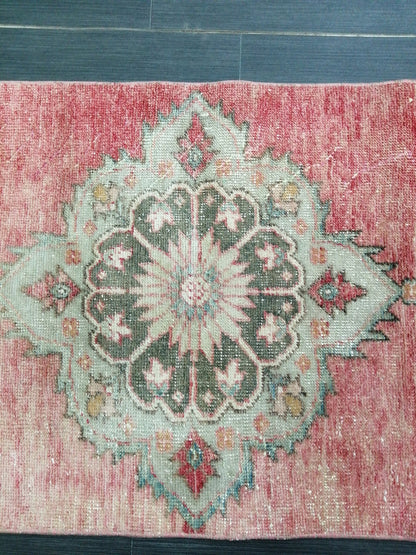 2.4 x 9.2 Oushak Runner Rug Turkish Runner Rug Vintage Runner Rug Hallway Runner Rug Kitchen Runner Rug Wool Runner Rug Wool Oushak Rug