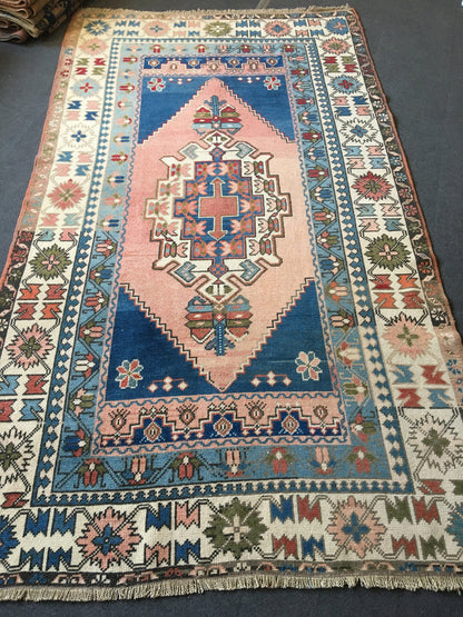 5x8 feet oushak turkish rug, handmade wool living room rug, Hand knotted rug