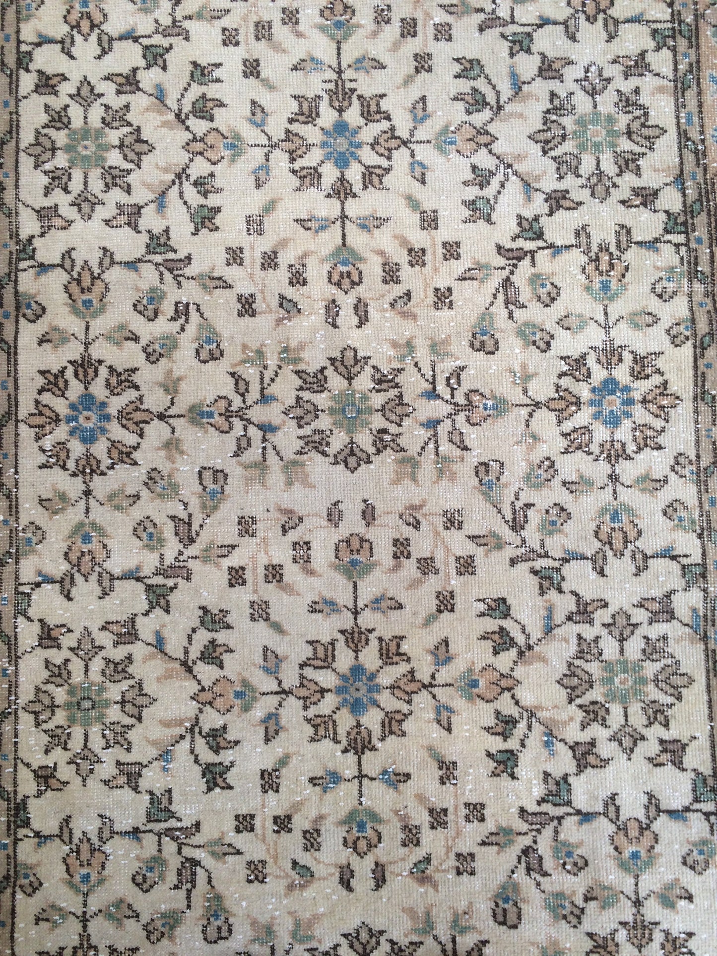 Floral Oushak Rug Bohemian Rug Turkish Rug Vintage Rug