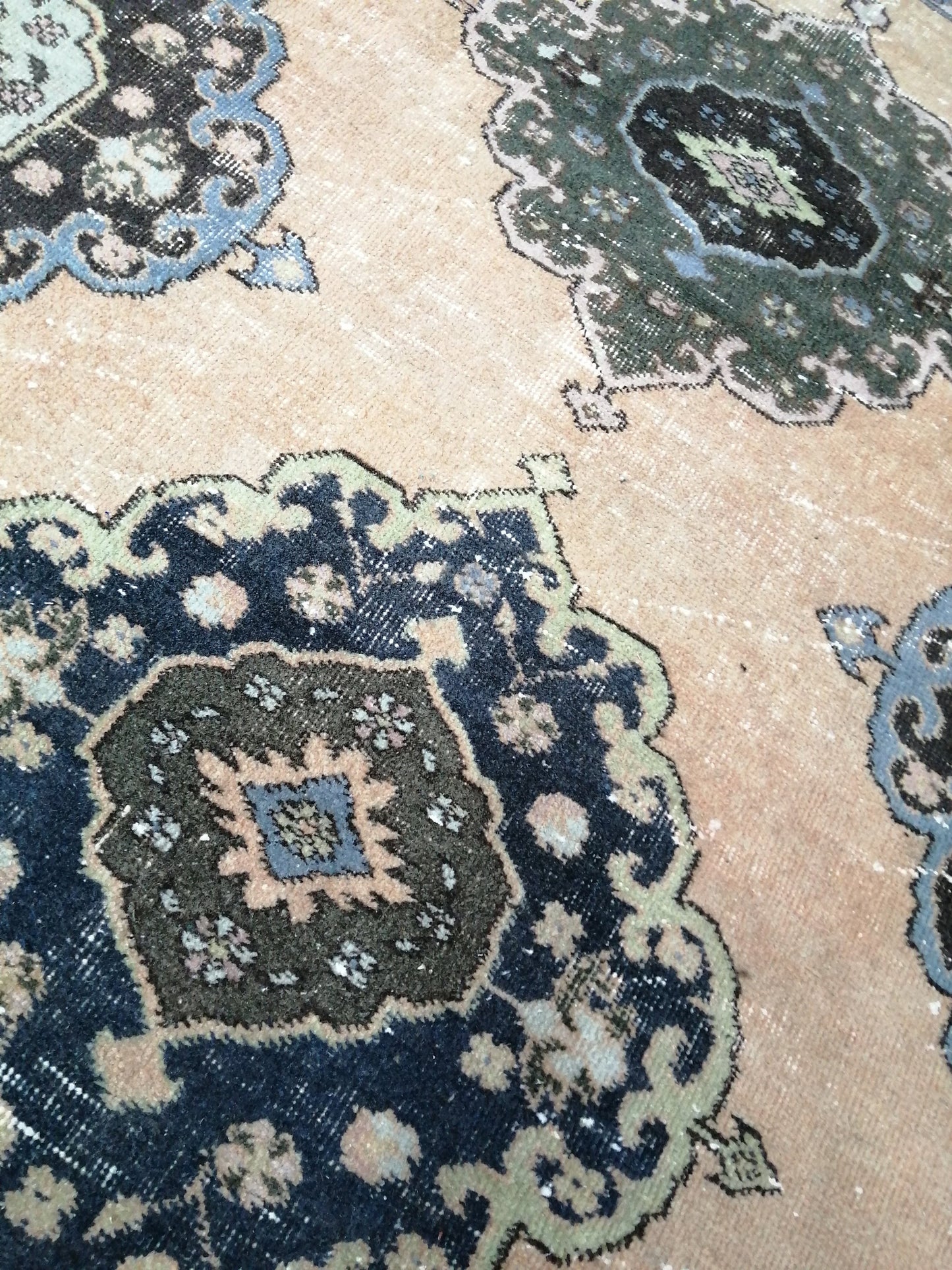 12.7 x 3.3 Oushak Runner Rug Turkish Runner Rug Vintage Runner Rug Hallway Runner Rug Oriental Runner Rug Oushak Runner