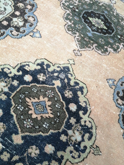 12.7 x 3.3 Oushak Runner Rug Turkish Runner Rug Vintage Runner Rug Hallway Runner Rug Oriental Runner Rug Oushak Runner