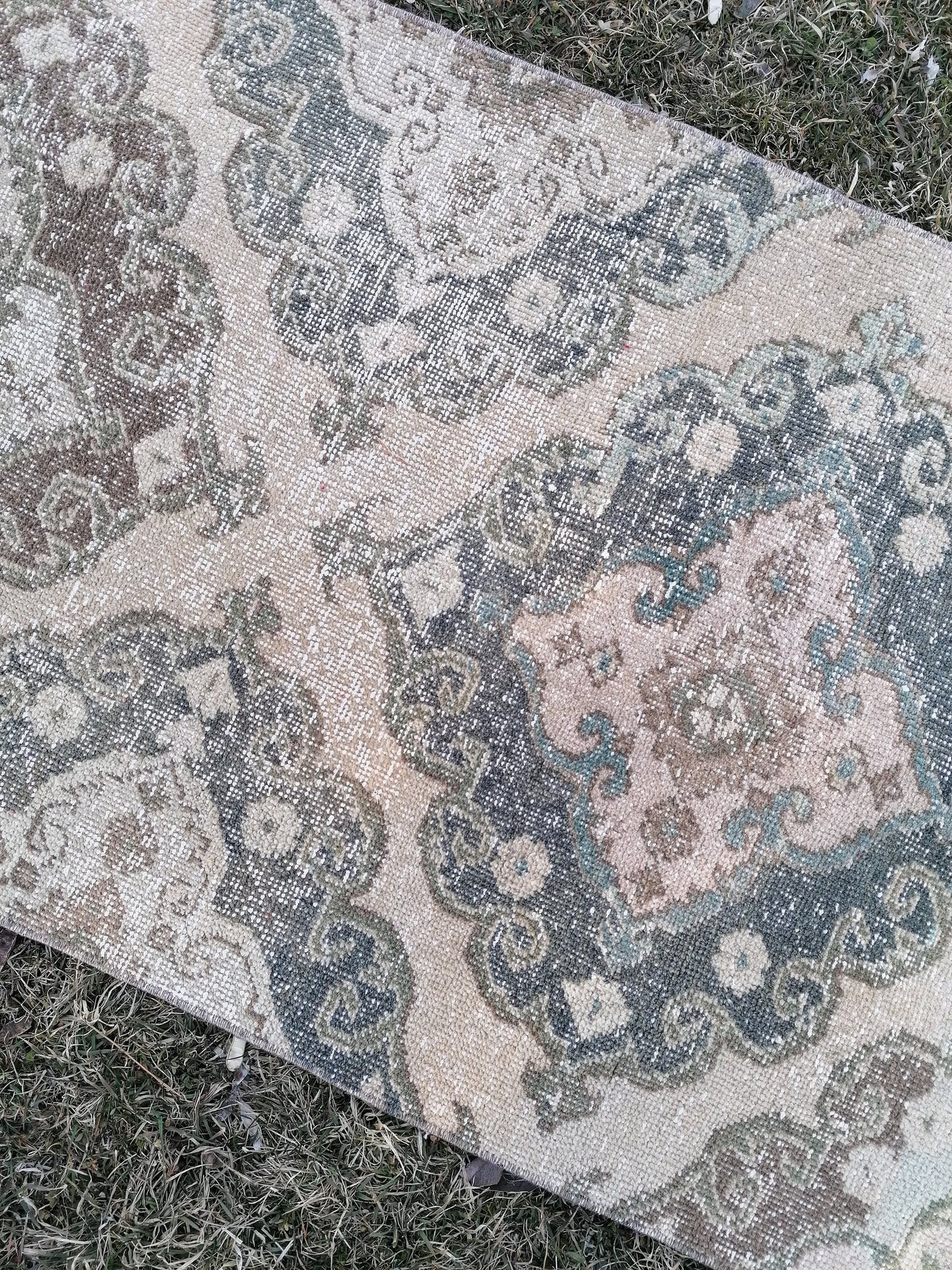 2.6 x 17.3 extra long vintage runner, oushak runner rug hallway runner, vintage anatolian rug