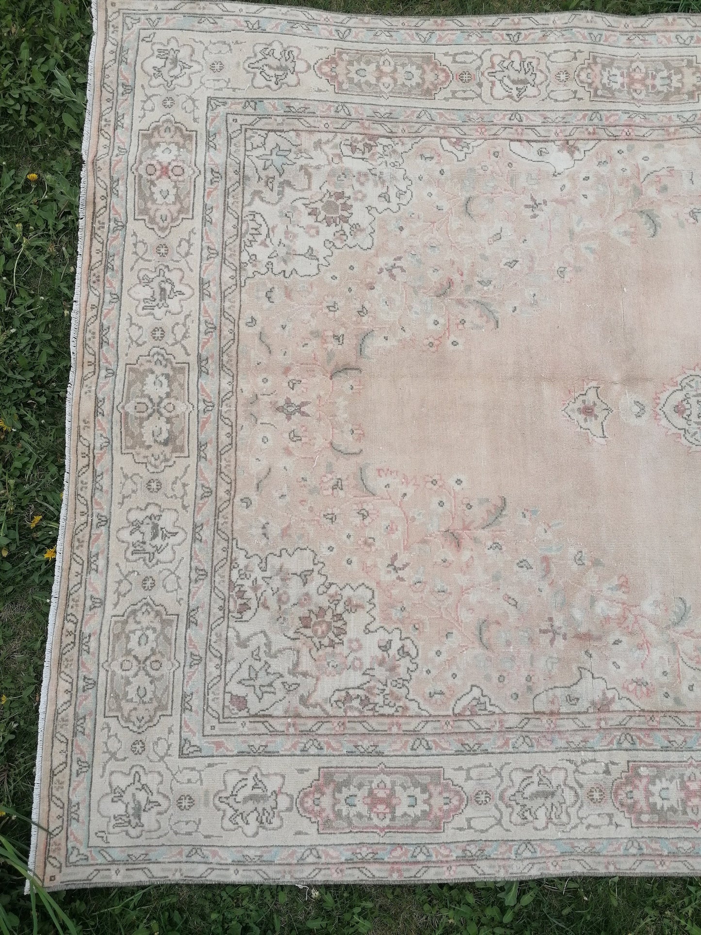 Vıntage rug, turkısh rug, muted vıntage rug, oushak rug, kıtchen rug, area rug 5x9'4