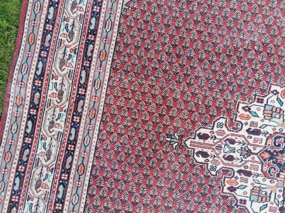 Morracon wool rug 6'3x9'3 vintage wool rug, oushak hand made rug, bohemian rug, living room rug