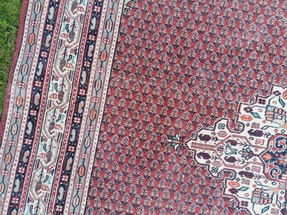 Morracon wool rug 6'3x9'3 vintage wool rug, oushak hand made rug, bohemian rug, living room rug