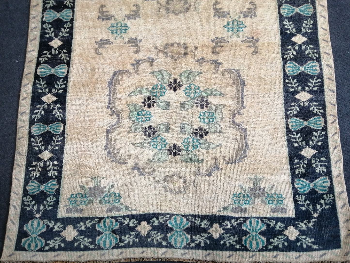 12.2 x 4.6 ft Oushak Runner Rug Turkish Runner Rug Vintage Runner Rug Hallway Runner Rug Kitchen Runner Rug Wool Runner Rug High Pile Rug