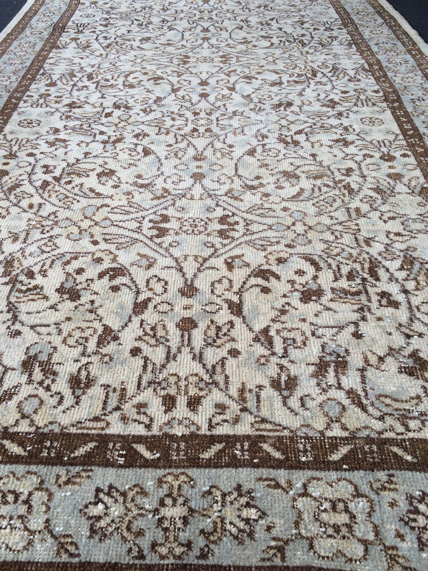 Vintage Rug, Vintage Turkish Rug, Living Room Rug, Oushak Rug,Handmade Rug, Hand Knotted Rug, Farmhouse Muted Rug, Wool Rugs