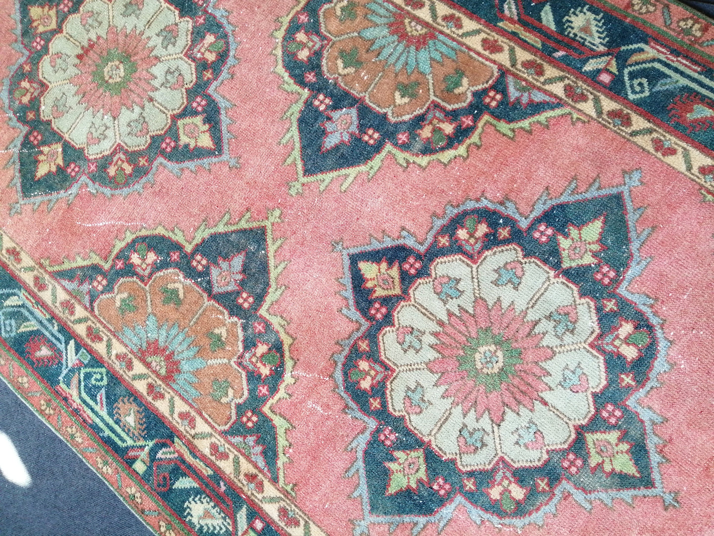 Handmade Runner Rug Turkish Runner 4.7 x 11.5 Rug Vintage Runner Rug Hallway Runner Rug Kitchen Runner Rug Wool Runner Rug Wool Oushak Rug