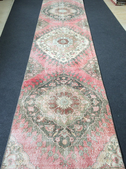 12 x 3 Oushak Runner Rug Turkish Runner Rug Vintage Runner Rug Hallway Runner Rug Kitchen Runner Rug Wool Runner Rug Persian Runner