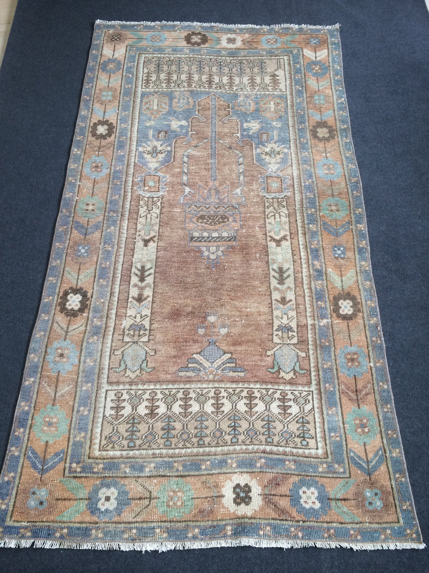 Persian Rug, Vintage Turkish Rug, Faded Rug, Rustic Rug,Bohemian Rug, Rug Runner, Turkish Rug, Farmhouse Rug, Vintage Rug, Wool rug