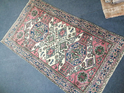 Turkish Rug Oushak 4.4 x 7.7 Rug, Oushak Rugs, Wool Oushak Rug, Oushak Runner Rugs, Runner Rug, Vintage Rug, Hand Made Rug