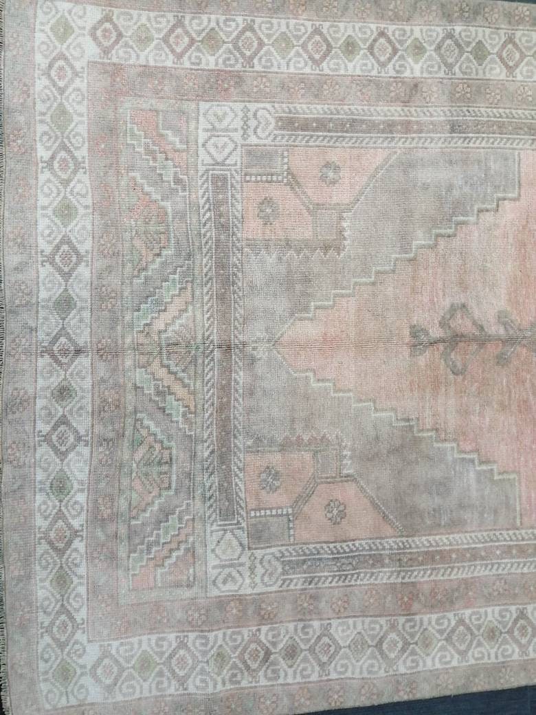 Turkish Runner Rug 4.9 x 11.7 Muted Vintage Runner Persian Hallway Runner Rug Kitchen Runner Rug Oriental Distressed Runner Muted  RUNNER
