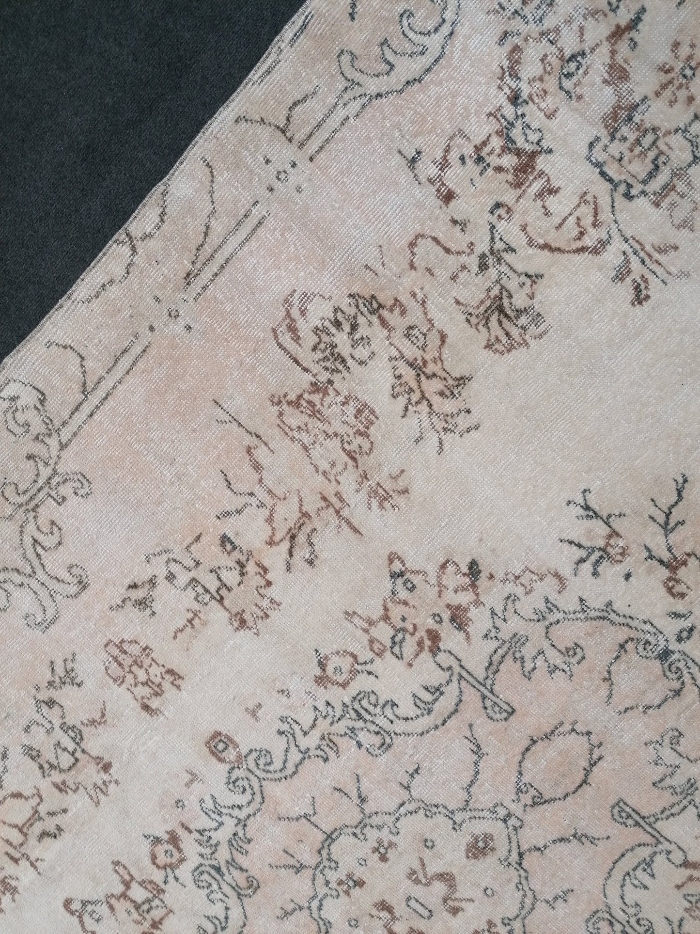 10.2 x 6.5 Oushak rug - large turkish oushak rug, vintage rug - vintage hand made rug, kitchen rug