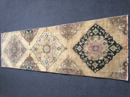Oushak Runner Rug Turkish Runner Rug Vintage Runner Rug Hallway Runner Rug Kitchen Runner Rug Wool Runner Rug Wool Oushak Rug