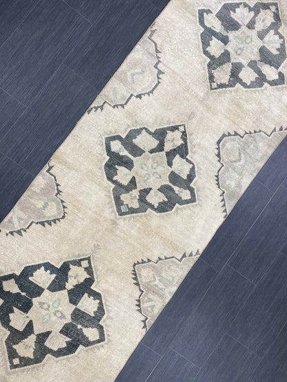 Oushak Runner 2.8 x 9.5 Rug Persian Runner Rug Wool Oushak Rug Antique Runner Rug Turkish Runner Rug Kitchen Runner Rug Hallway Runner Rug