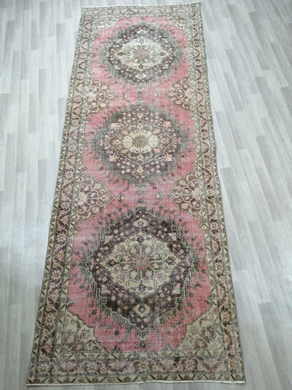 5 x 12.6 Oushak Runner Rug Turkish Runner Rug Vintage Runner Rug Hallway Runner Rug Kitchen Runner Rug Wool Runner Rug Wool Oushak Rug