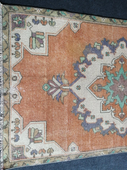 6 X 3.6 Turkish Rug, Oushak Rug, Oushak Rugs, Wool Oushak Rug, Oushak Runner Rugs, 3.6x6 Rug, Vintage Rug, Hand Made Rug