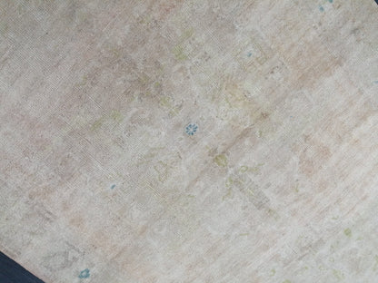 4.6 x 11.5 Muted Wool Runner Rug  Muted Oushak Runner Rug Turkish Runner Rug Vintage Runner Rug Hallway Runner Rug Kitchen Runner Rug