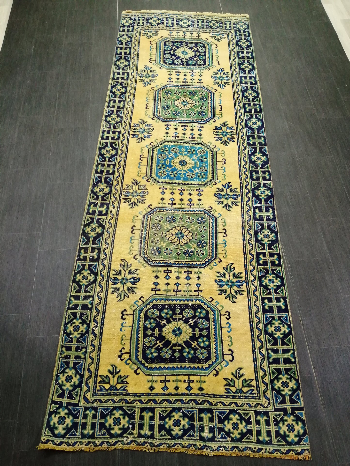 11.3 X 4 Oushak Runner Ru, Turkish Runner Rug, Vintage Runner Rug, Hallway Runner Rug Kitchen Runner Rug Wool Runner Rug Wool Oushak Rug