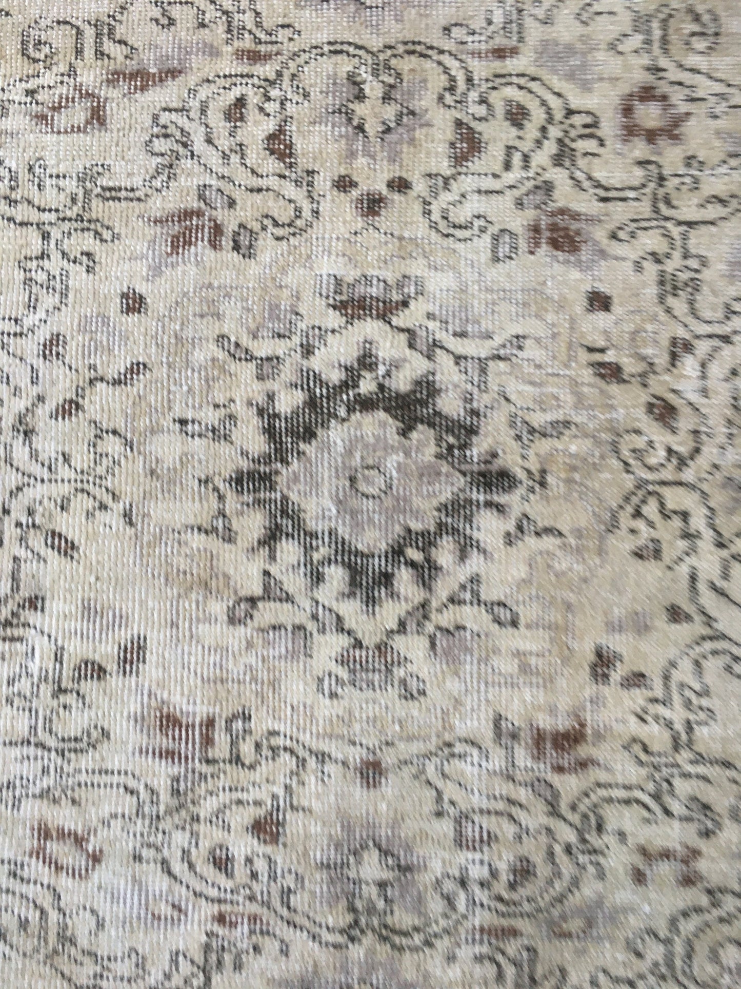 2.6x9 feet natural brown turkish long runner rug, entryway tall runner, vintage faded living room rug, kitchen floor runner, bath mat rug