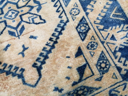 Blue Vintage Rug OUSHAK RUG 6x3.9 TURKISH Oushak Rug Vintage Oushak Runner Rug Vintage Runner Rug Wool Oushak Rug Hand Made Rugs