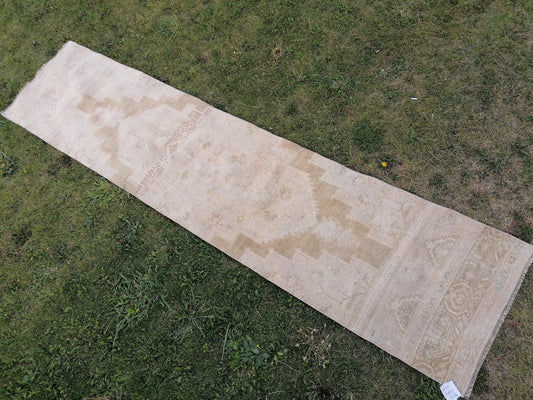 2x11 feet vintage turkish runner, wool turkish runner rug, oushak runner rug, kitchen runner rug, handmade hallway runner, corridor runners