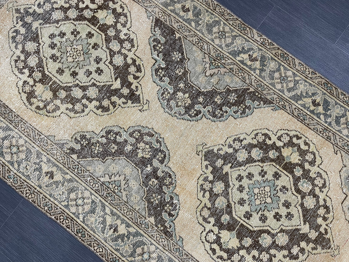 Muted Vintage 3.5 x 7 Rug Handmade Rug, Rustic Rug Hand Knotted Rug, Rug Runner, Turkish Rug, Farmhouse Rug, Vintage Rug, Wool rug