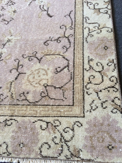 Turkish Rug, Oushak Rug, Rustic Oushak Rug, Wool Oushak Rug, Oushak Runner Rugs, Farmhouse Rug, Vintage Rug, Minimalist Rug, Hand Made Rug