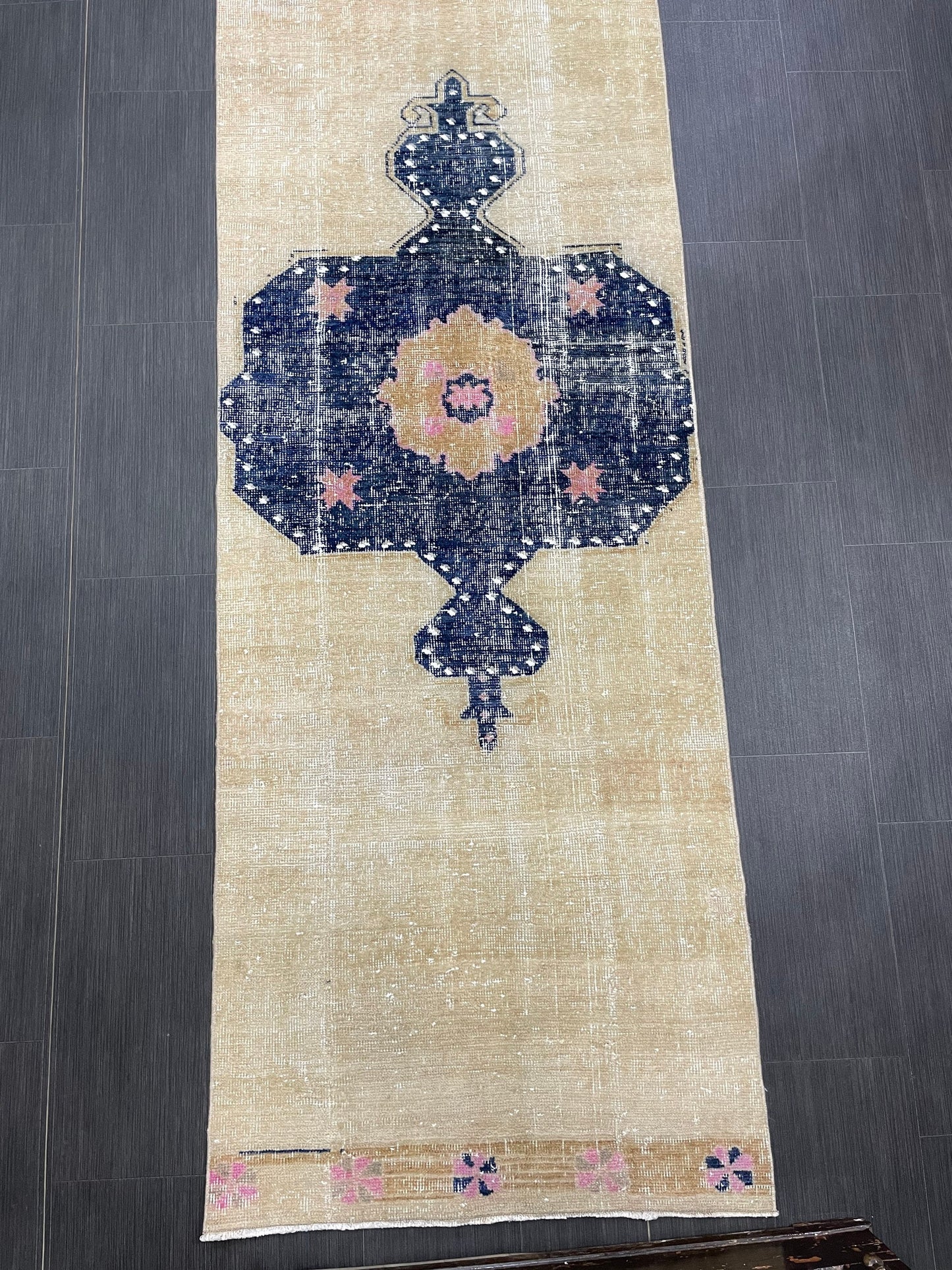 XL Wool Handmade Runner Rug 2.9 x 16.6 TURKISH Runner Rug Vintage Runner Rug Extra Long Runner Rug Staircase Runner rug Hand Knotted Runner