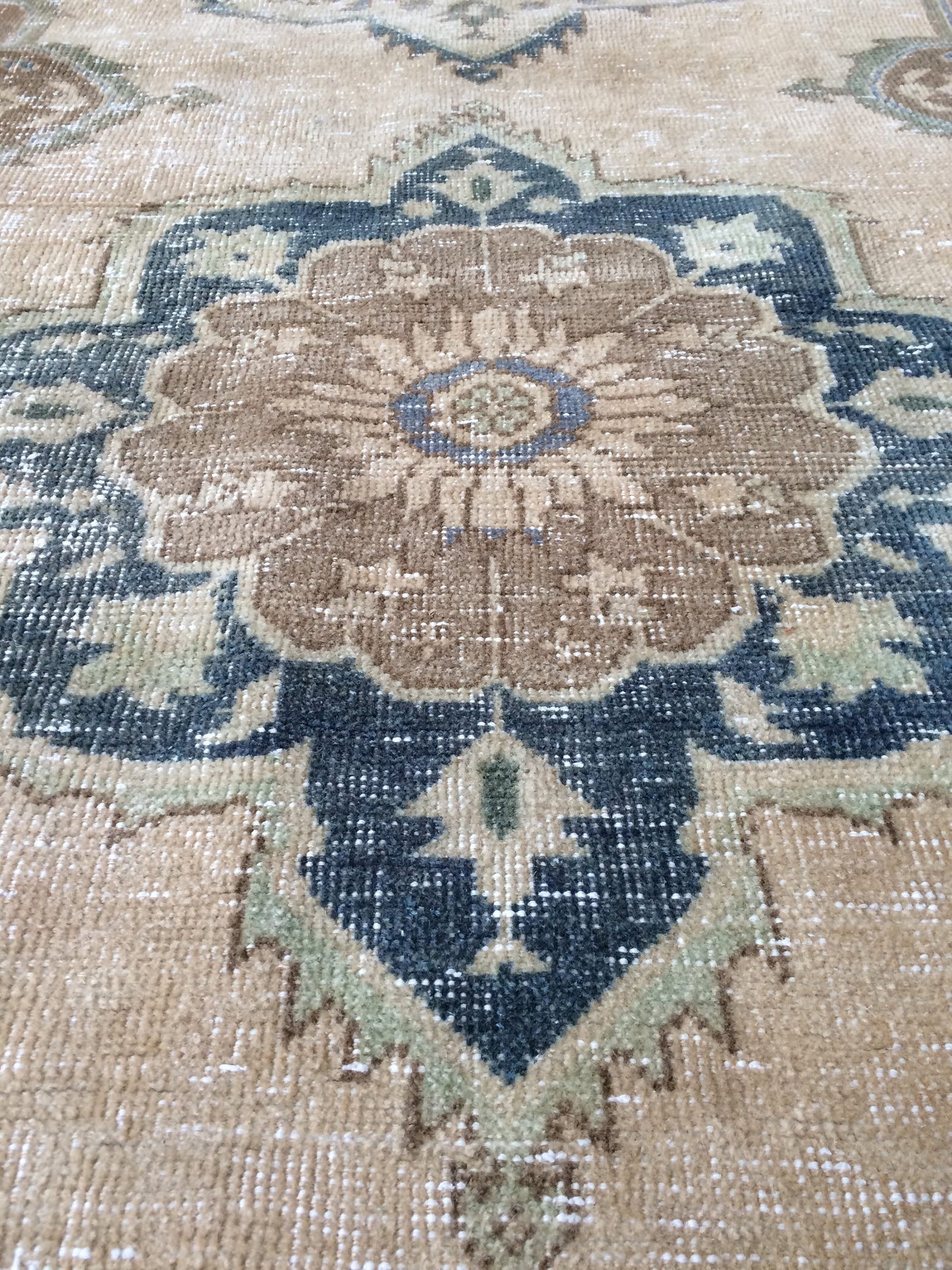 9 x 3 Oushak Runner Rug Turkish Runner Rug Vintage Runner Rug