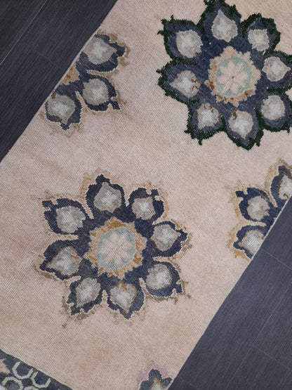 Muted Vintage Runner Rug 2.7 x 10.4 Muted Turkish Runner Rug Hand Made Runner Rug Vintage Runner Rug Hallway Runner Rug Distressed Runner