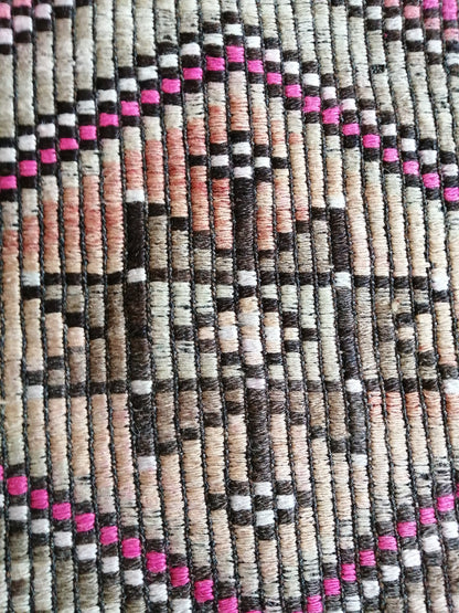 9 x 5.6 Flatwoven with Embroidery Rug TURKISH HAND MADE Rugs   Vintage Turkish Rugs   Oushak Rug  Vintage Oushak Rug, Wool Rug