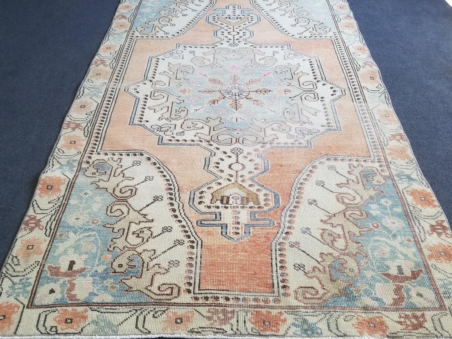 4.6 x 7 Oushak rug turkish rug vintage rug, rug,decorative turkish rug,