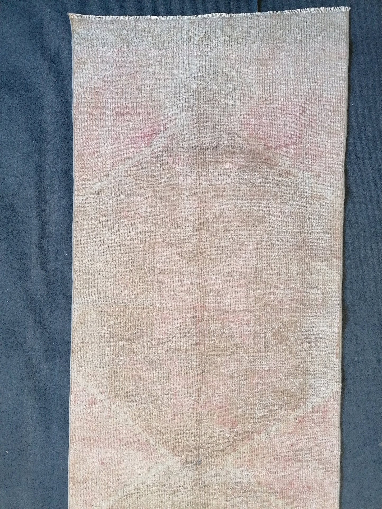 3x12 runner rug,vintage rug,knotted oushak rug,hallway handmade runner