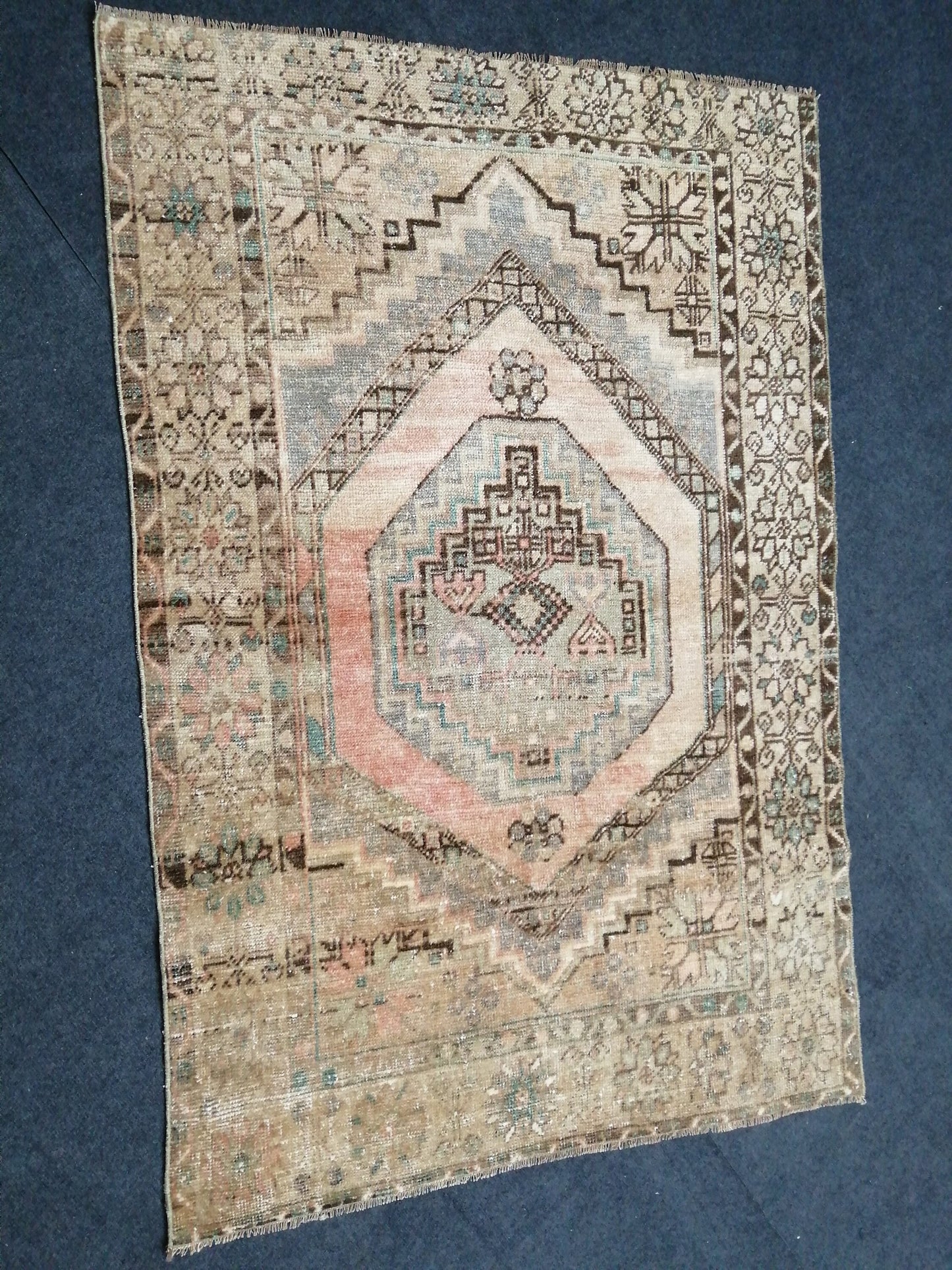 OUSHAK RUG TURKISH Oushak Rug Vintage Oushak Runner Rug Vintage Runner Rug Wool Oushak Rug Hand Made Rugs Vintage Turkish Rug