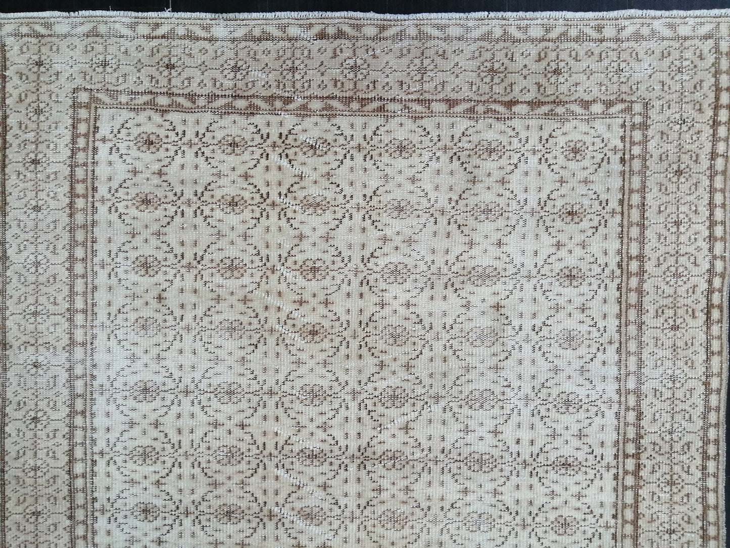 Neutral Rugs, 8.9 x 5 Neutral Hand Made Rug, Muted Oushak Rug, Rustic Rug, Turkish Rug, Farmhouse Rug, Vintage Rug, Wool rug