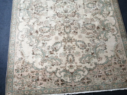 6.5 x 10 Oushak Runner Rug Turkish Runner Rug Vintage Runner Rug Hallway Runner Rug Kitchen Runner Rug Wool Runner Rug Wool Oushak Rug