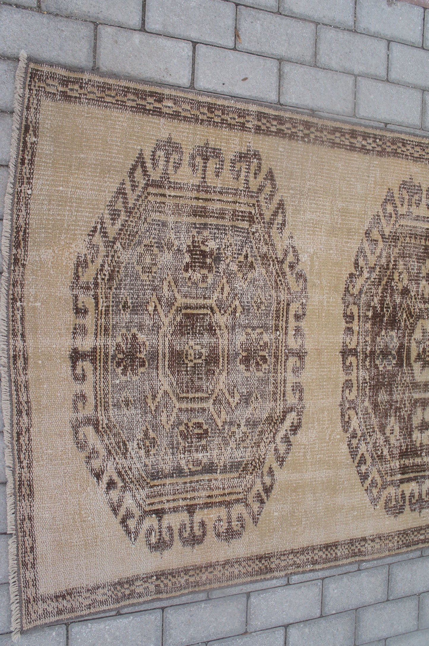 3x11 Oushak  Runner Hallway Long Runner Rug, Oushak Runner Rug, Bohemian Rug, Vintage Rug, Farmhouse Runner Rug, Wool Runner Rug