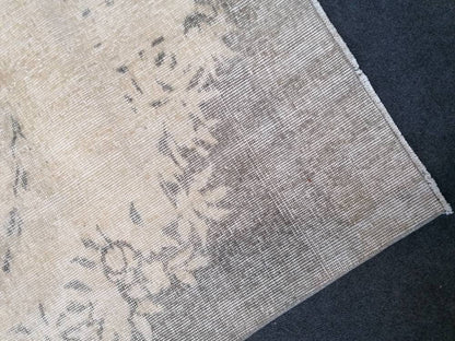 Turkish rug, oushak rug 3'8x6'6 vintage rustic rug, vintage oushak rug, kitchen area rug,