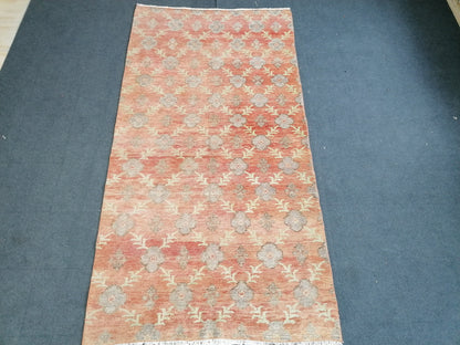 Oushak turkish rug, vintage turkish rug,oushak vintage rug,vintage rug,kitchen rug, vintage anatolian rug,unique hand made bohemian 8'4x4'4