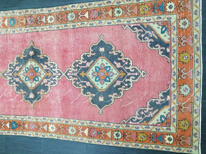 10.9 X 4.8 Oushak Runner Rug Turkish Runner Rug Vintage Runner Rug Hallway Runner Rug Kitchen Runner Rug Wool Runner Rug Wool Oushak Rug